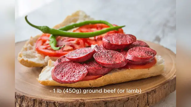 Video thumbnail for sucuk spicy turkish sausage recipe