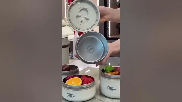 Video thumbnail for Travel-Friendly Lunch Box Set | Portable Lunch Container Set | 🔗 Link is in Description