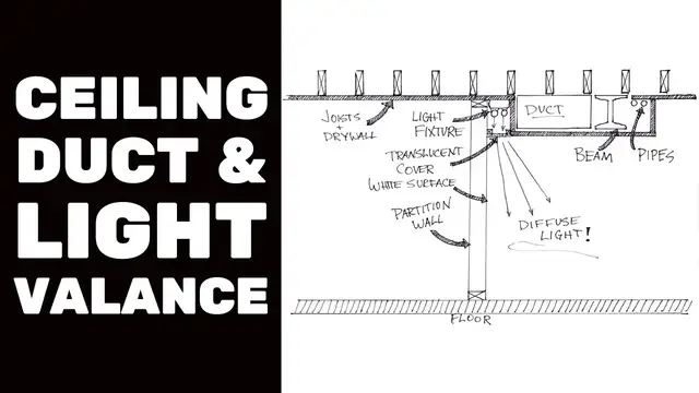 'Video thumbnail for BASEMENT FINISHING COURSE VIDEO: Ceiling Duct & Light Valance'