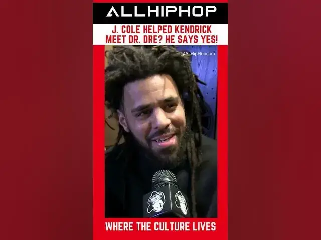 Video thumbnail for J. Cole Helped Kendrick Lamar Meet Dr. Dre  #allhiphoptv