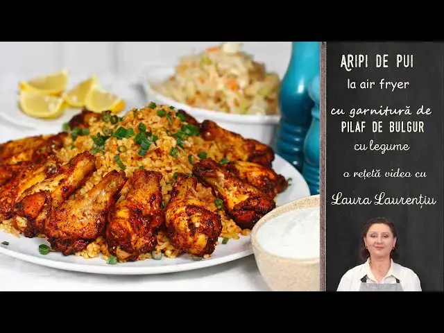 Video thumbnail for Secretul celor mai suculente aripi de pui? L-am găsit! Delicioase cu o garnitură de pilaf de bulgur