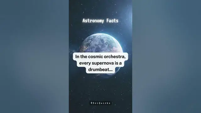 'Video thumbnail for Cosmic Orchestra | Supernova | time | #shorts #facts #science #quotes'