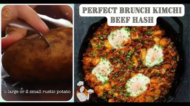 Video thumbnail for PERFECT BRUNCH KIMCHI BEEF HASH