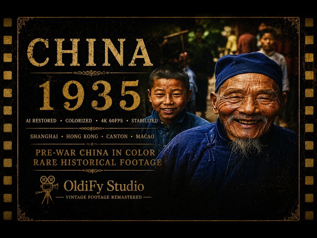 Video thumbnail for China 1935 in Color | Shanghai, Hong Kong & Canton Before the War [AI Remastered 4K 60FPS]