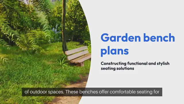 Video thumbnail for Garden Bench Plans