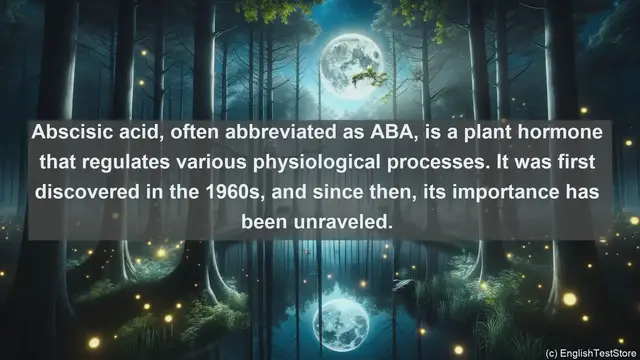 Video thumbnail for Abscisic acid in science  definition and examples