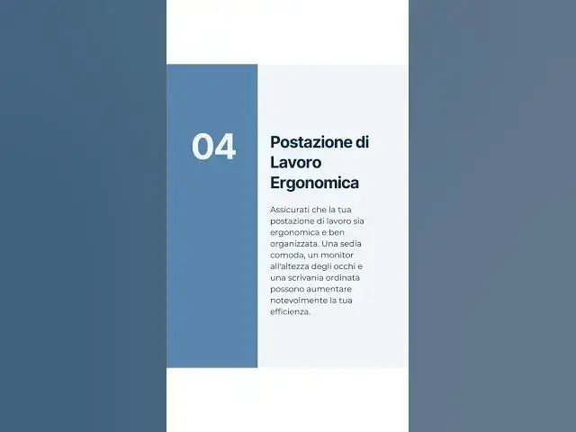 Video thumbnail for 5 Suggerimenti Essenziali per Lavorare in Modo Efficiente! 🚀 | Migliora la Tua Produttività