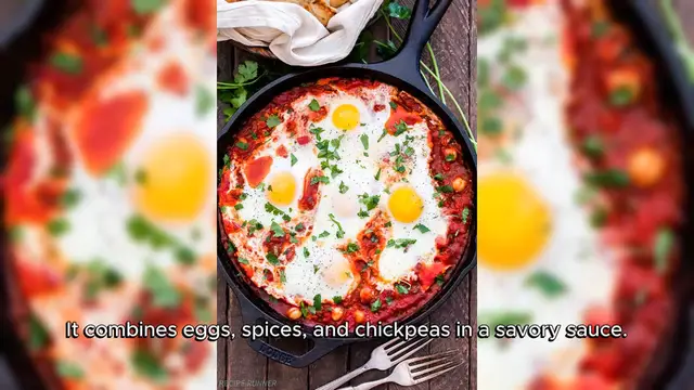 Video thumbnail for Moroccan baked egg with chickpeas