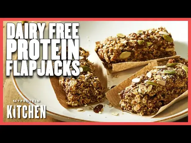 'Video thumbnail for Healthy Dairy Free Protein Flapjacks | Myprotein'