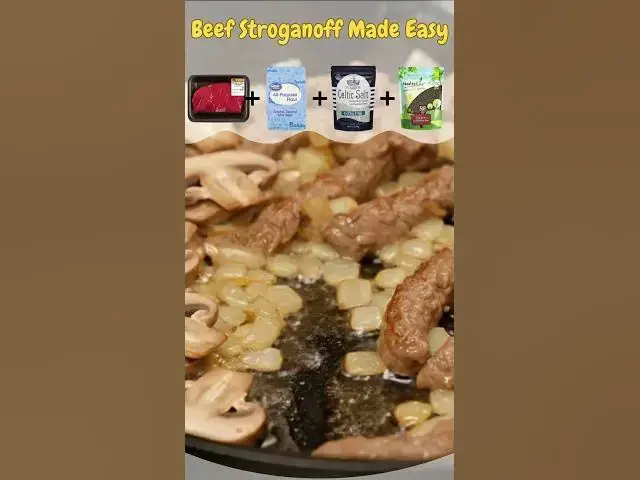 Video thumbnail for Ultimate Easy Beef Stroganoff Recipe | Creamy Comfort Food in 30 Minutes