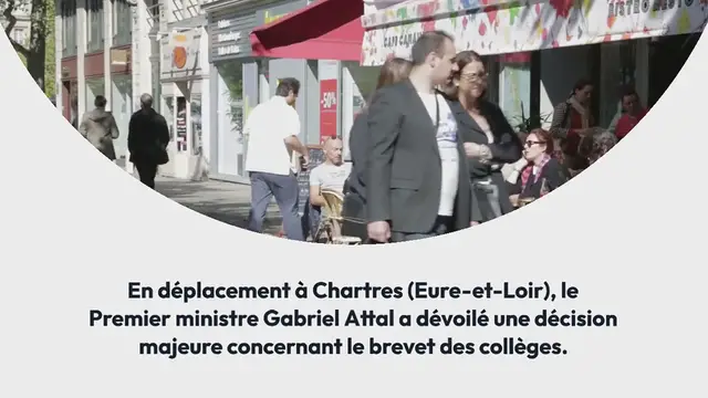 Video thumbnail for Gabriel Attal annonce une baisse importante du taux de réussite au Brevet des Collèges