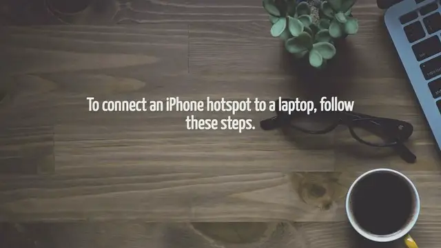 Video thumbnail for How To Connect Iphone Hotspot To Laptop