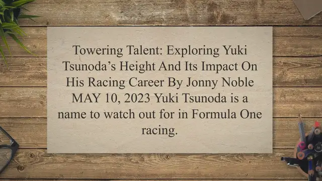 'Video thumbnail for Yuki Tsunoda'