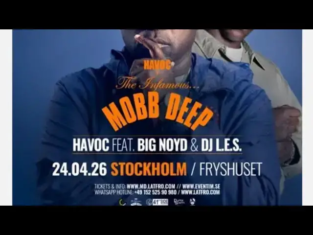 Video thumbnail for (5) Havoc-Mobb Deep & Big Noyd, Dj L.E.S. Fryshuset Stockholm 24/4-26