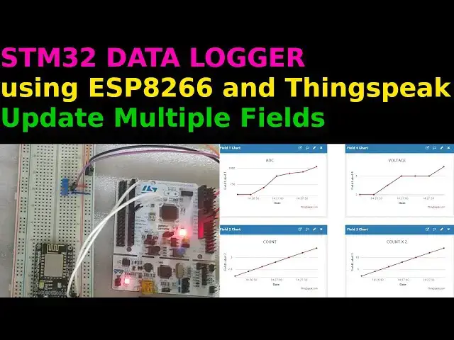 Video thumbnail for Data Logger using STM32 || ESP8266 || Thingspeak
