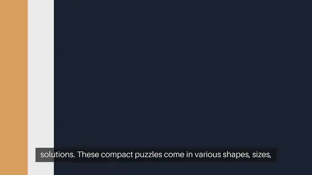 Video thumbnail for Portable Mechanical Puzzle Games