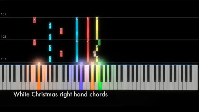 Video thumbnail for White Christmas (C Major) piano tutorial