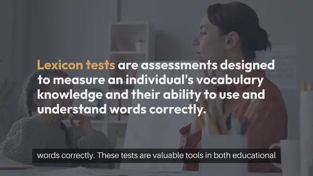 Video thumbnail for Lexicon Tests