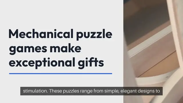 Video thumbnail for Mechanical Puzzle Game Gifts