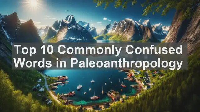 Video thumbnail for Top 10 Commonly Confused Words in Paleoanthropology