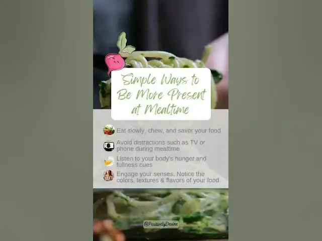 Video thumbnail for Mealtime Mindfulness