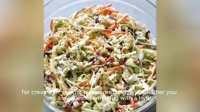 Video thumbnail for best coleslaw recipe