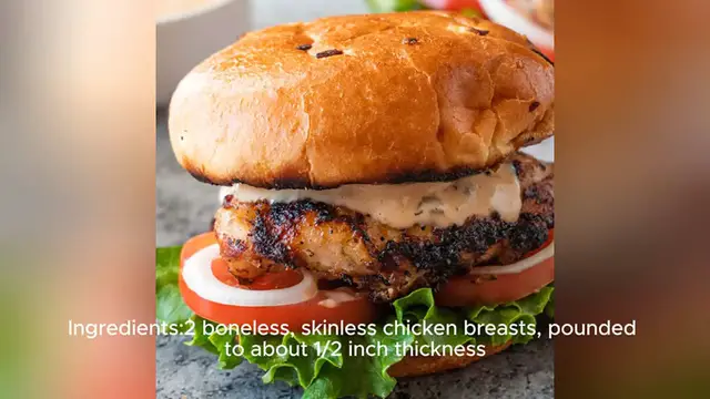 Video thumbnail for grilled chicken sandwich recipe