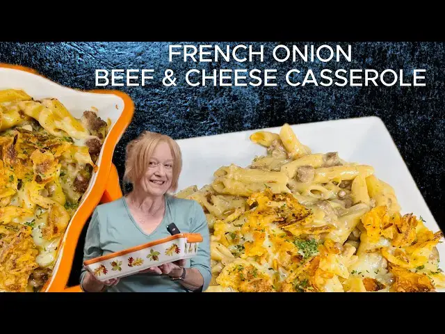 Video thumbnail for French Onion Beef & Cheese Casserole BEST TASTING DINNER