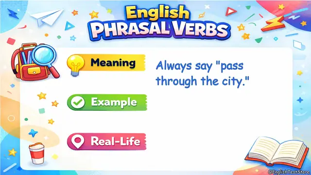 Video thumbnail for Pass through sth Meaning, Examples & How to Use in English