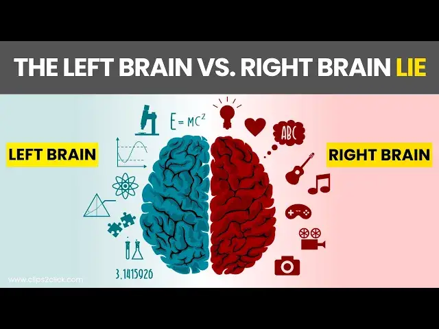 Video thumbnail for The TRUTH About Left Brain vs. Right Brain - Mind-Blowing Brain Facts