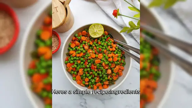 Video thumbnail for Carrot Peas Salad Recipe