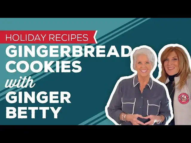 Video thumbnail for Holiday Cooking & Baking Recipes: Decorating Gingerbread Cookies with Ginger Betty