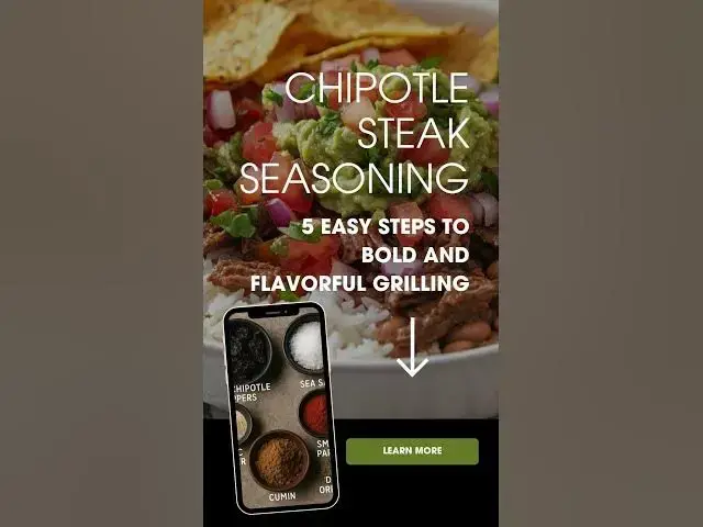 Video thumbnail for Bold Chipotle Steak Seasoning in 5 Easy Steps – Smoky, Spicy & Irresistible!