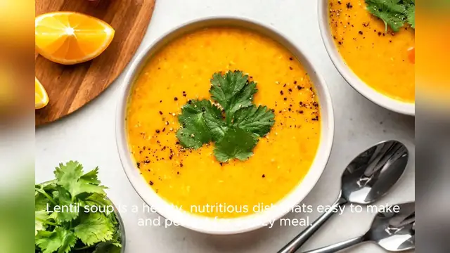 Video thumbnail for Lentil Soup Recipe