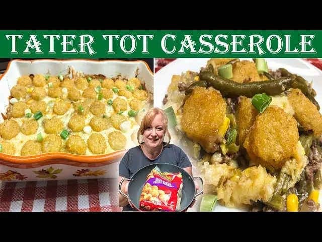 Video thumbnail for TATER TOT CASSEROLE | Easy Weeknight Meal using Ground Beef