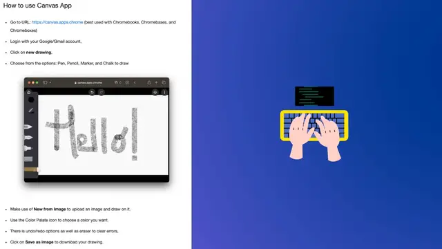 Video thumbnail for Use Google Chrome Canvas to create drawings