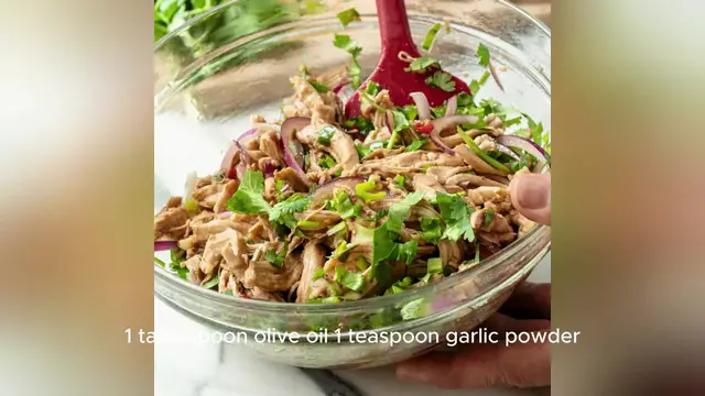 Video thumbnail for shredded chicken recipe