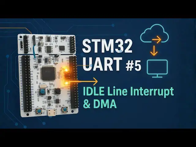 Video thumbnail for STM32 UART Tutorial (Part 5):  Receive Data using IDLE Line Detection Interrupt & DMA