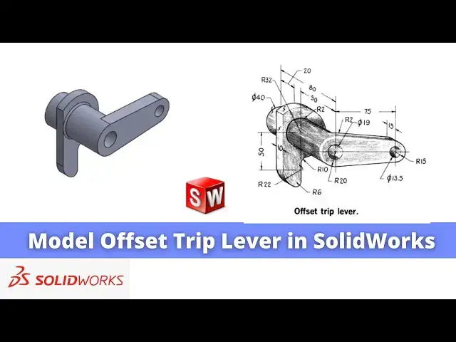 'Video thumbnail for Model Offset Trip Lever in SolidWorks | SolidWorks Tutorial | SolidWorks Part Modeling |'