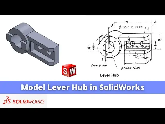 'Video thumbnail for Model Lever Hub in SolidWorks | SolidWorks Tutorial | SolidWorks Part Modeling |'
