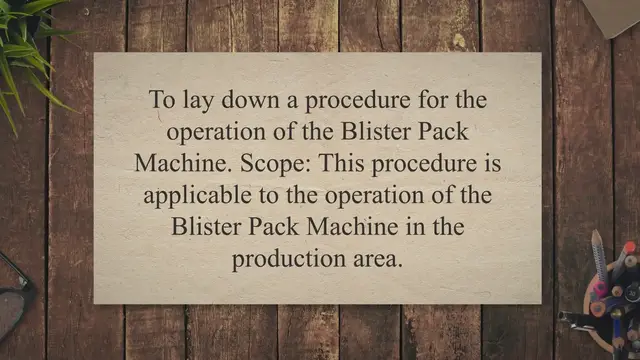 Video thumbnail for SOP on Cleaning and Operation of Blister Pack Machine
