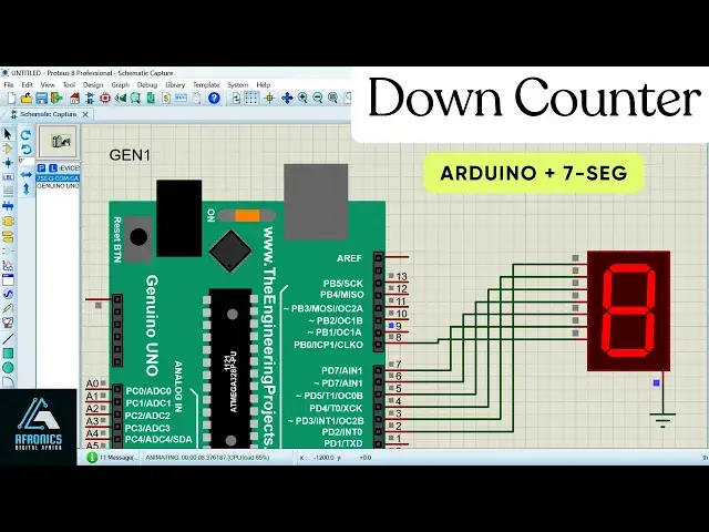 Video thumbnail for How to Interface 7-Segment Displays with Arduino Uno in Proteus 8 Professional : Down Counter 2024