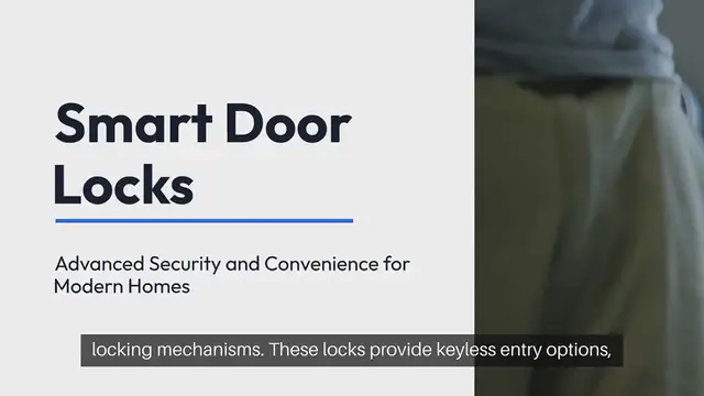 Video thumbnail for Smart Door Locks