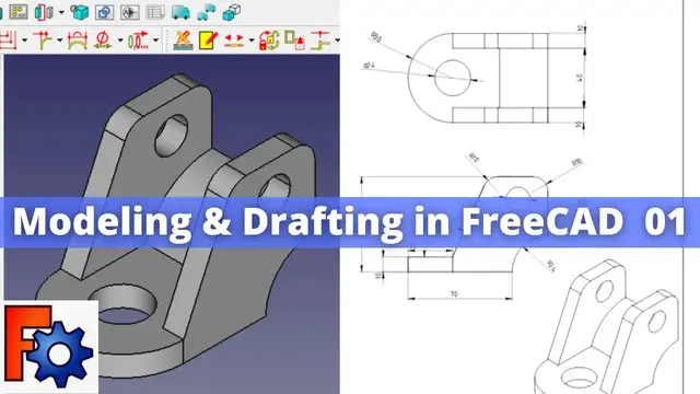 'Video thumbnail for Modeling & Drafting in FreeCAD | FreeCAD Modeling | FreeCAD Detailing | Mechnexus |'