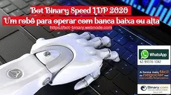 Video thumbnail for Bot Binary Deriv Speed LDP 2020  | Um robô para operar com banca baixa ou alta