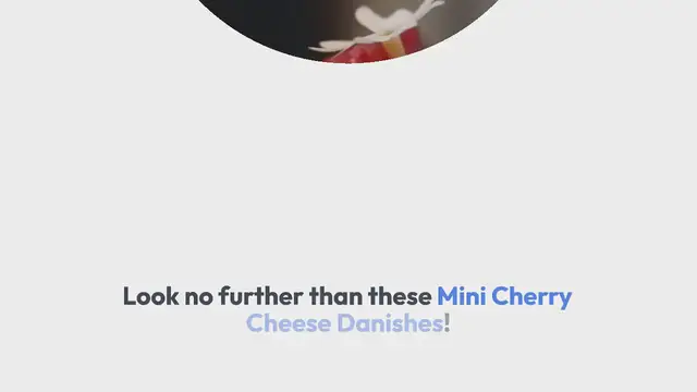 Video thumbnail for Mini Cherry Cheese Danishes