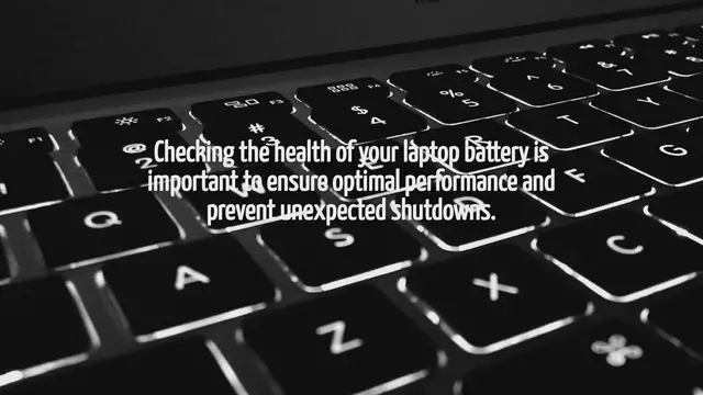 Video thumbnail for How To Check Laptop Battery Health