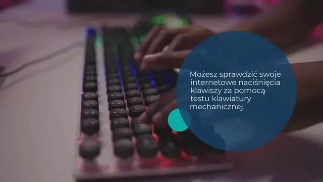Video thumbnail for Test klawiatury mechanicznej | Tester przełączników Online