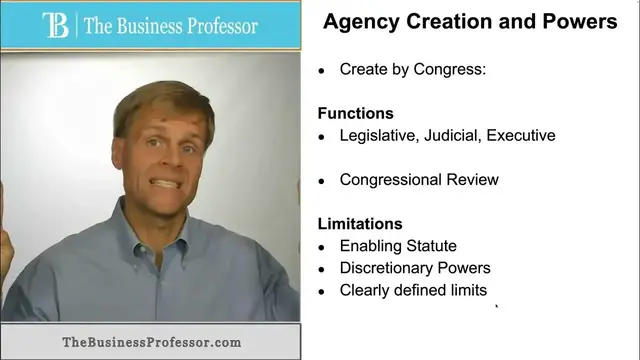 Video thumbnail for Agency Creation and Powers