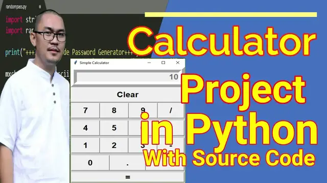 Video thumbnail for Calculator Project In Python With Source Code 2020 | Howto Make Calculator